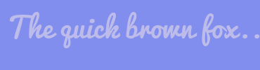 Image with Font Color BCBBEA and Background Color 818EEE